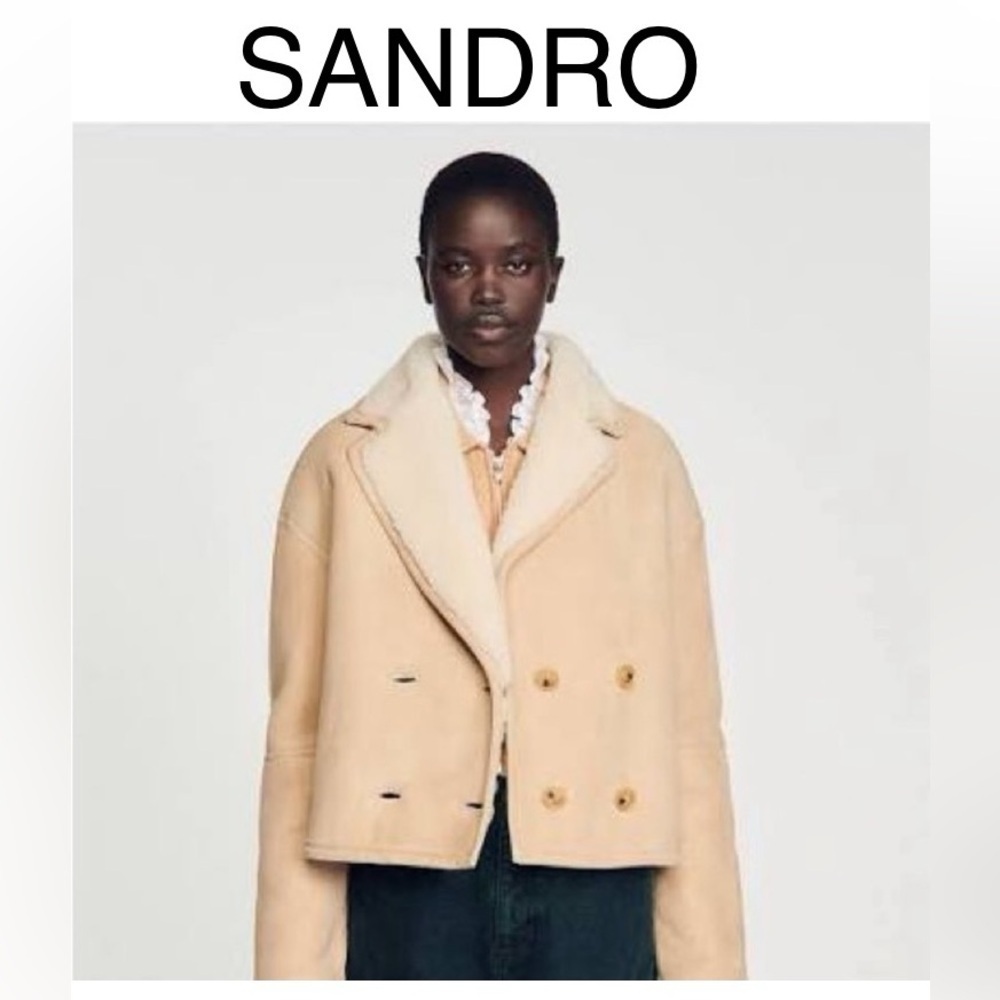 Sandro shearling jacket NWT authentic and epic